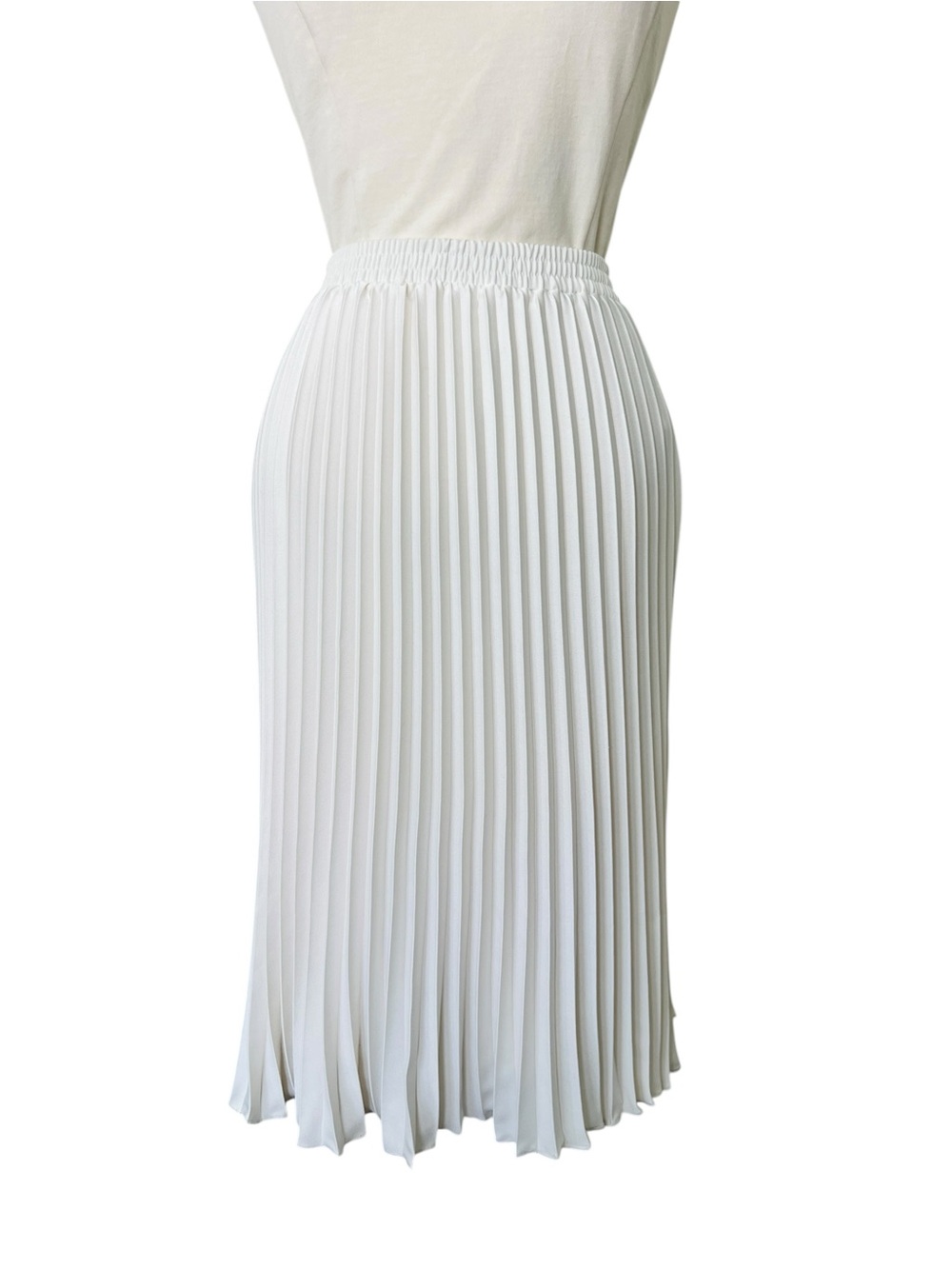A NEW DAY Women’s Off-White Pleated Midi Skirt Size XS - Picture 7 of 11